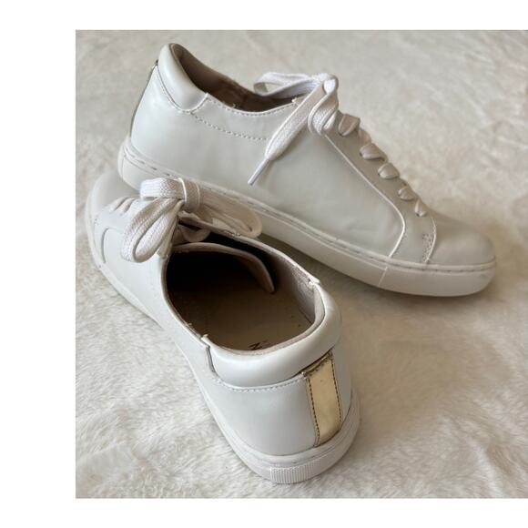 Reaction Kenneth Cole Women's Leather White Joey Sneaker | Size 8.5 - Picture 6 of 6